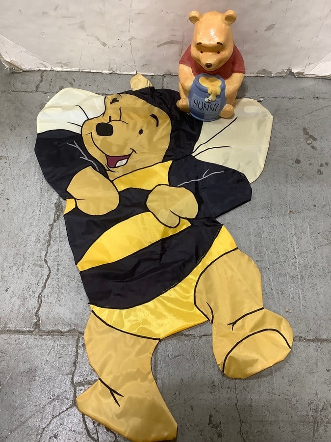 Winnie the Pooh cookie jar(12.5in.tall) and wall decor (1 of 1)