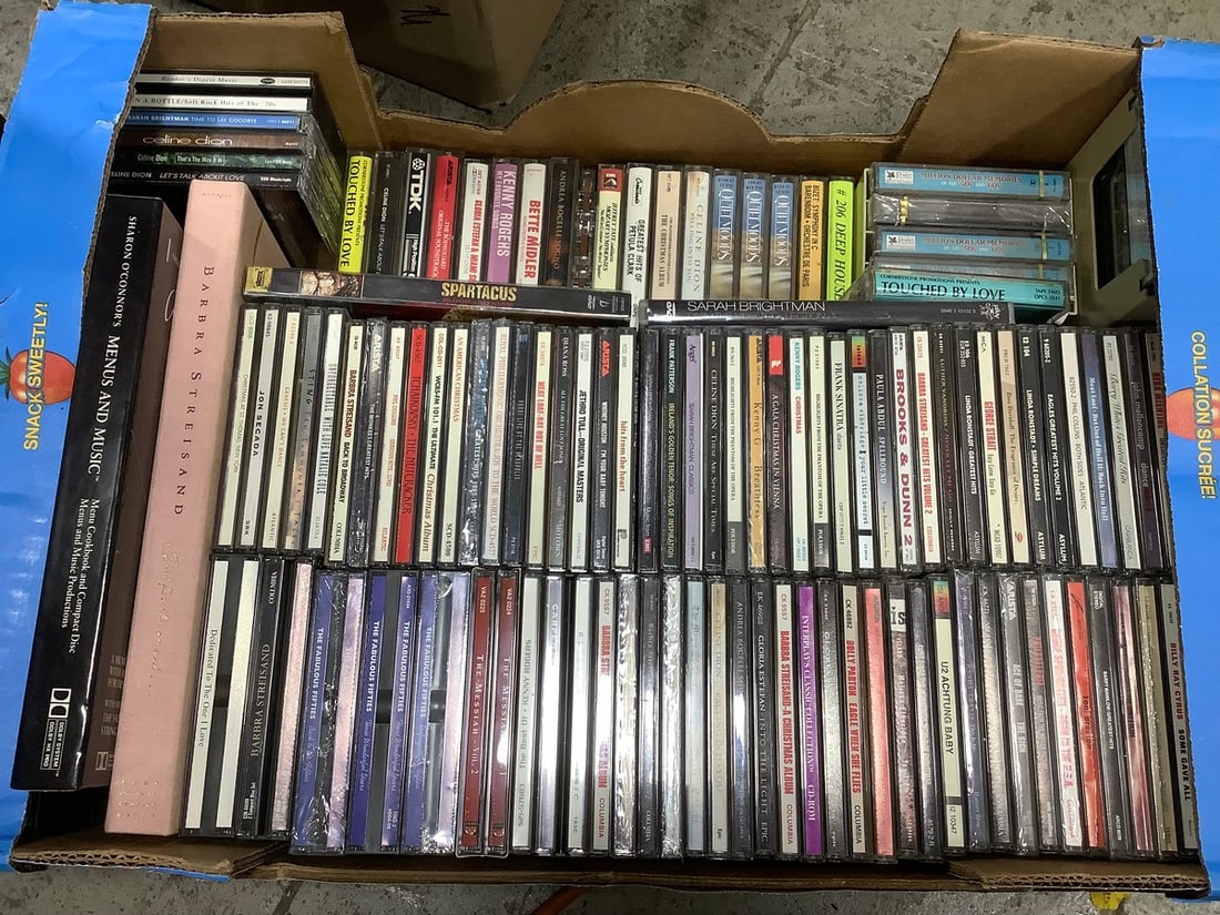 Various CD's/casettes(Barbra Streisand, Dolly Parton, Billy Ray Cyrus, and more) (1 of 1)