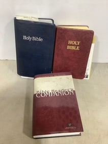Holy Bible and Bible Reader's comparison book