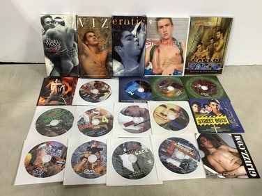 Various gay pornos(DVD's and VHS)