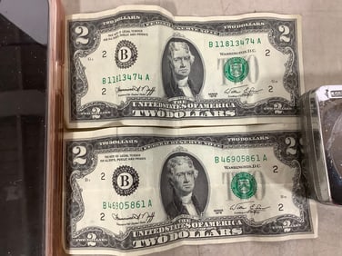 2 Dollar Bills