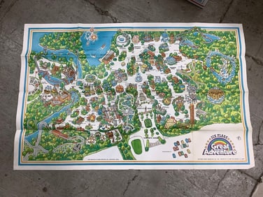 Six Flags Great Advenure poster map(23in.x35in.)