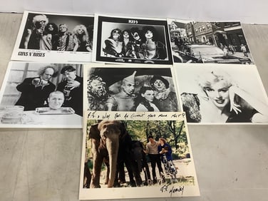 Various prints(Guns n Roses, Kiss, The Wizard of Oz, and more-8in.x10in.)