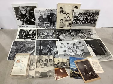 Various black and white prints(Samantha Fox, Queensryche, and more-largest 8in.x10in.)