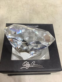 Oleg Cassini crystal paperweight