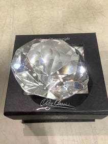 Oleg Cassini crystal paperweight