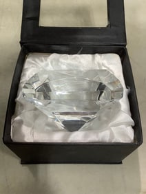 Oleg Cassini crystal paperweight