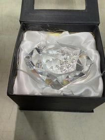 Oleg Cassini crystal paperweight