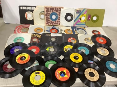 Vintage 45's(Johnny Taylor, Frank Mills, Bonnie Tyler, and more)
