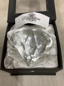 Oleg Cassini Crystal Paperweight