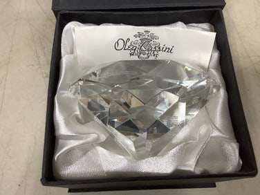Oleg Cassini Crystal Paperweight