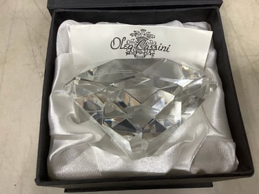 Oleg Cassini Crystal Paperweight