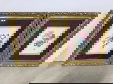Framed Floral Artwork (10.75inx12.75in)