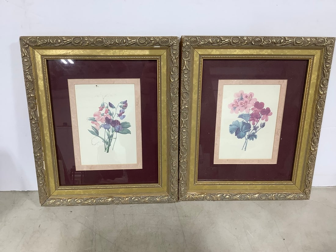 Framed Floral Artwork (10.75inx12.75in) (1 of 1)