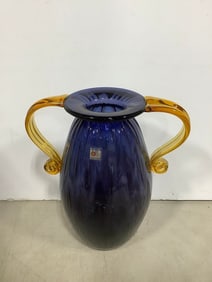 Blenko handmade vase(10.5in.tall)