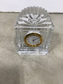 Waterord crystal clock(4in.tall)