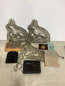 Chocolate molds, Coach wallet, and more