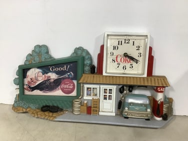 Vintage Coca-Cola clock(11in.x21in.)