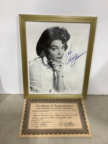 Framed Connie Francis 8x10 print signed by artist (9in.x11in.)