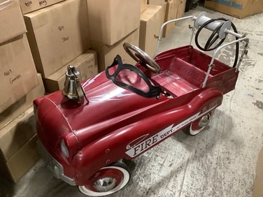 Gearbox pedal car company Fire Dept. car