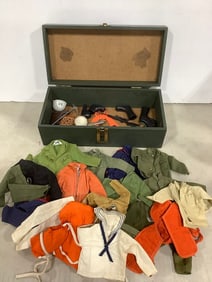 G.I. Joe uniforms, weapons, and case