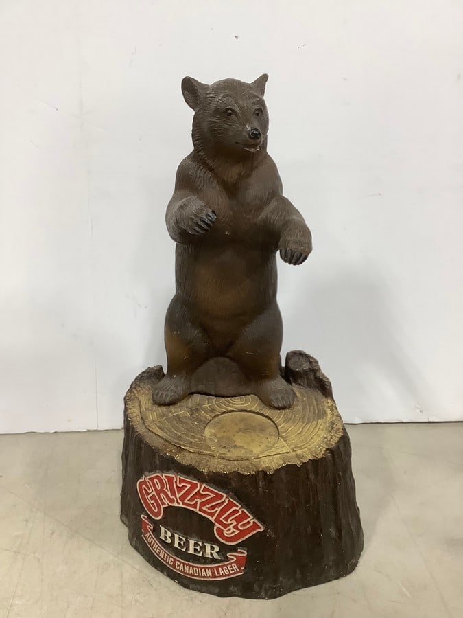 Grizzly Beer statue(16in.) (1 of 1)