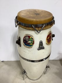 Vintage Conga Drum (30.5in Tall)
