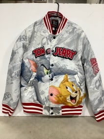 Tom and Jerry Button Up Jacket (Size: Large)