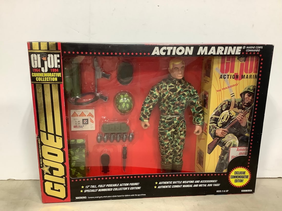 GI.joe アクションマリーン＋フットロッカー Gi Joe 40th Anniversary Action Soldier Foot Locker New In Box