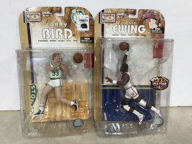 NBA Action Figures (Larry Bird, Patrick Ewing) *new in box*