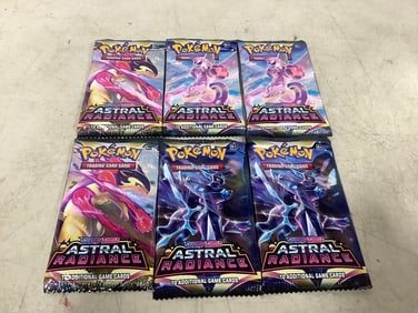 Unopened Sword & Shield Astral Radiance Pokemon Packs - 6