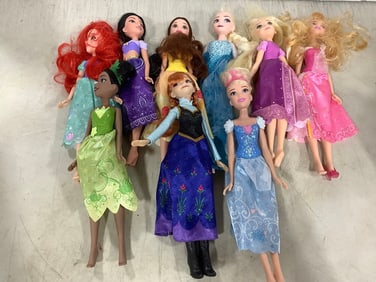 Various Disney Princess Dolls