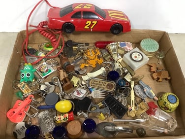 Vintage Trinkets, Keychains, Car Phone, and more