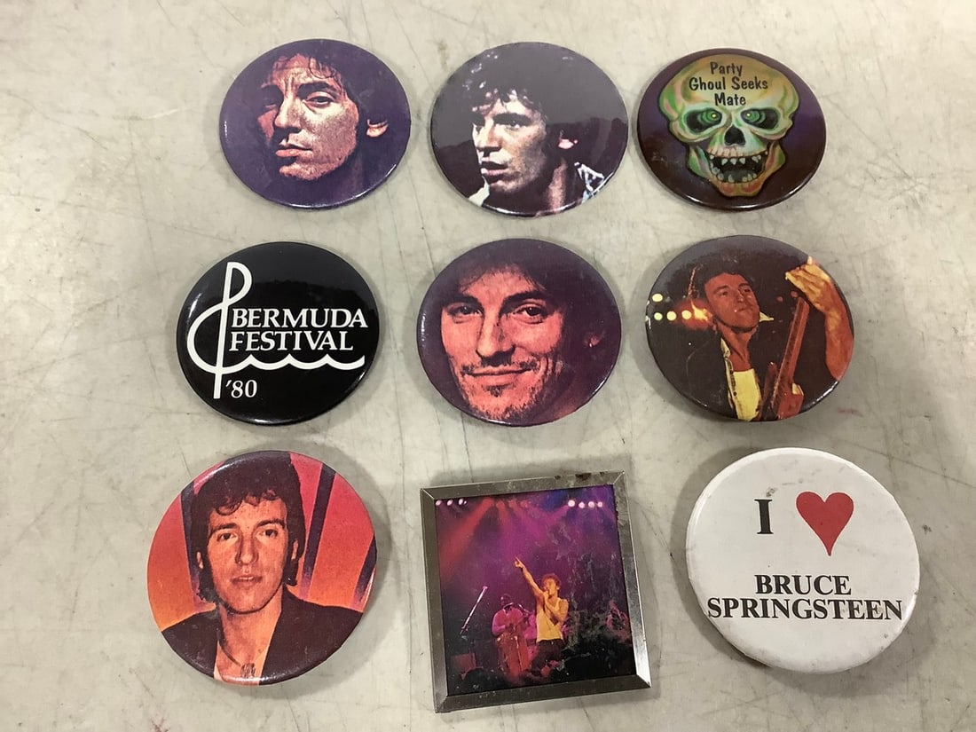 Various Bruce Springsteen Pins: Various Bruce Springsteen Pins