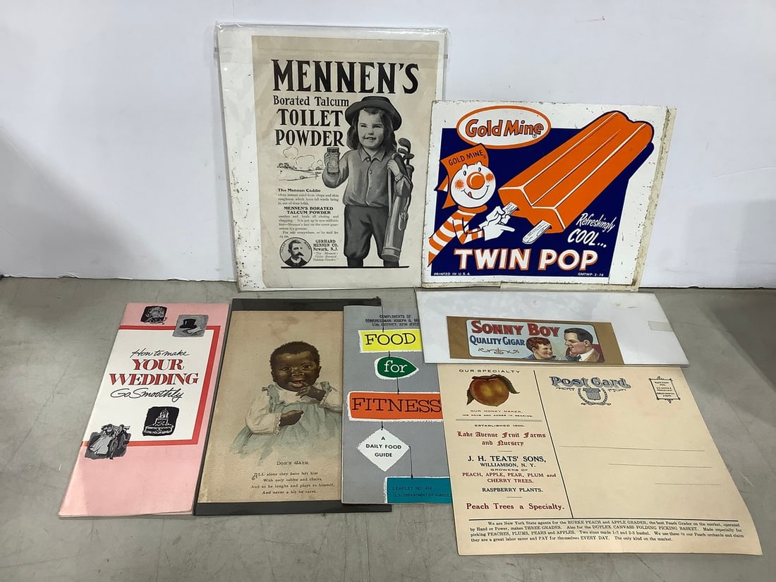 Vintage postcard and advertising: Vintage postcard and advertising