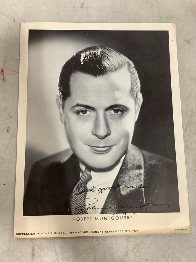Robert Montgomery signed print(7.75in.x9.75in.) (1 of 1)