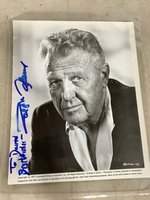 Ralph Bellamy black and white signed print(8in.x10in.)