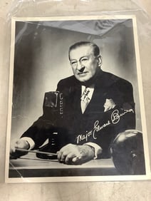 Major Edward Bowes black and white signed print(8in.x10in.)