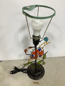 Stained Glass Decoative Lamp (19in Tall) *needs repair piece included*