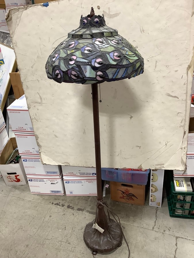 Stained Glass Shade Floor Lamp (58.5in Tall) (1 of 1)