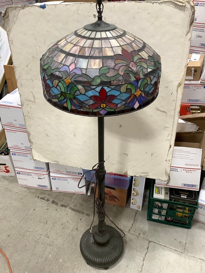 Stained Glass Shade Floor Lamp (63in Tall) (1 of 1)