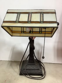 Stained Glass Table Lamp(16in.tall)