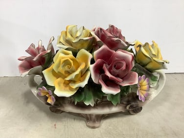 Porcelain floral decor(15in.x10in.x11in.)