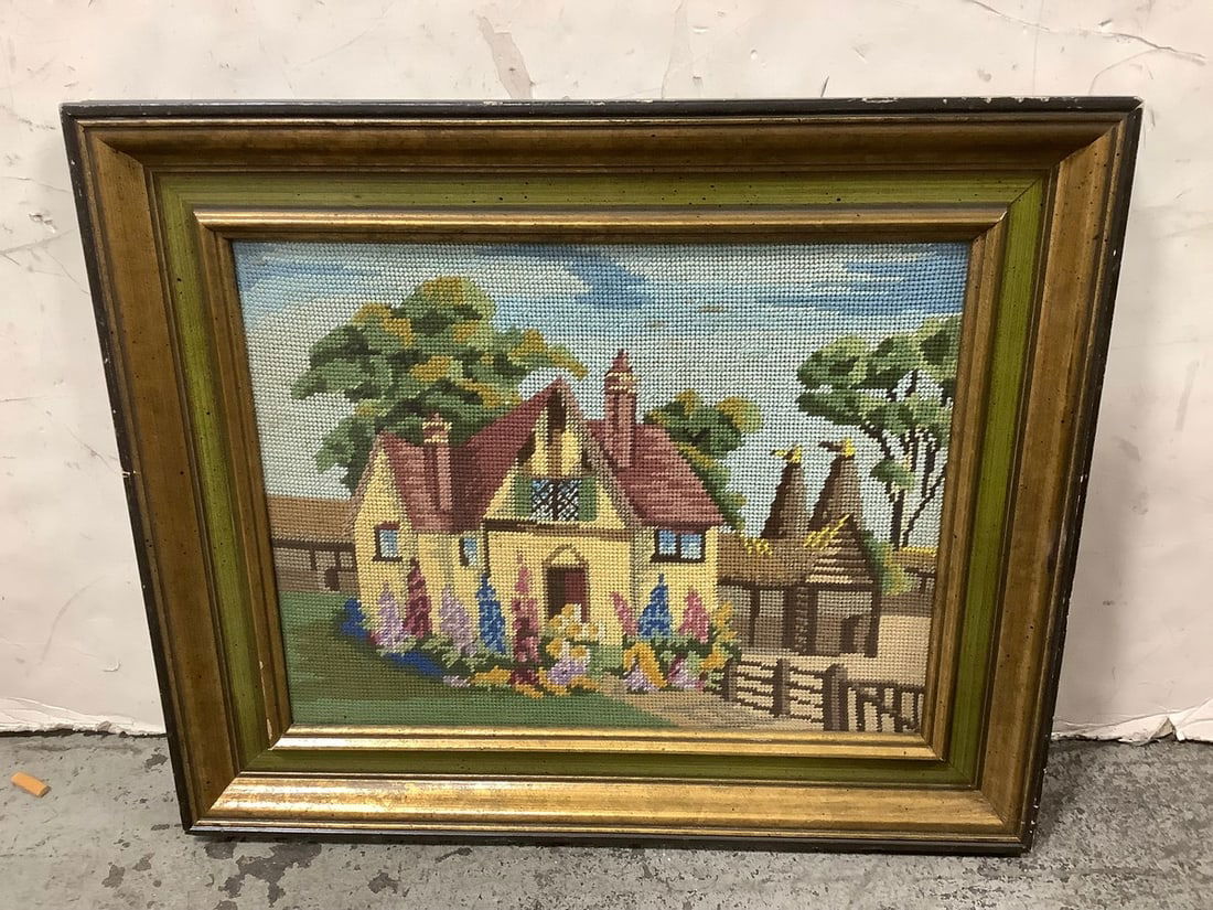 Framed stitchwork art(18in.x21in.) (1 of 1)