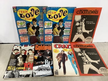 Vintage magazines(Teen Love Stories, Goldmine, and more)