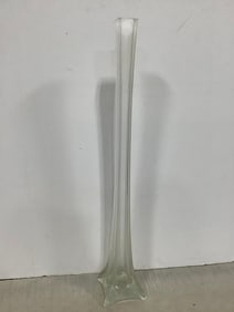 MCM clear glass vase(31.5in.tall)
