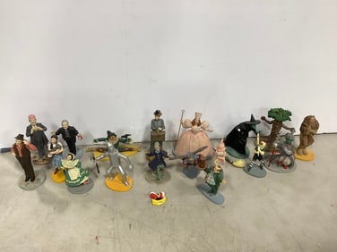 The Wizard of Oz collectible statues(witch damaged-needs repair-tallest 4.5in.)