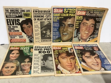 Vintage Elvis newspapers