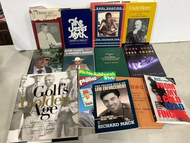 Various books(Karl Shapiro, Uncle Henry, and more)