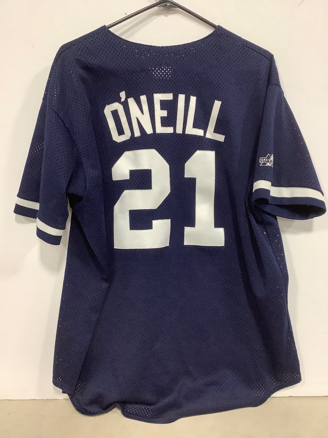 NY Yankees O'Neill number 21 jersey(Large) (1 of 1)